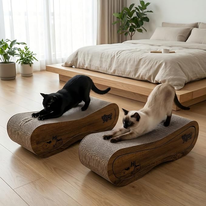 Cat Scratcher, 2 in 1 Cat Scratching Board, Cat Cardboard, Scratch Lounger - Image 4
