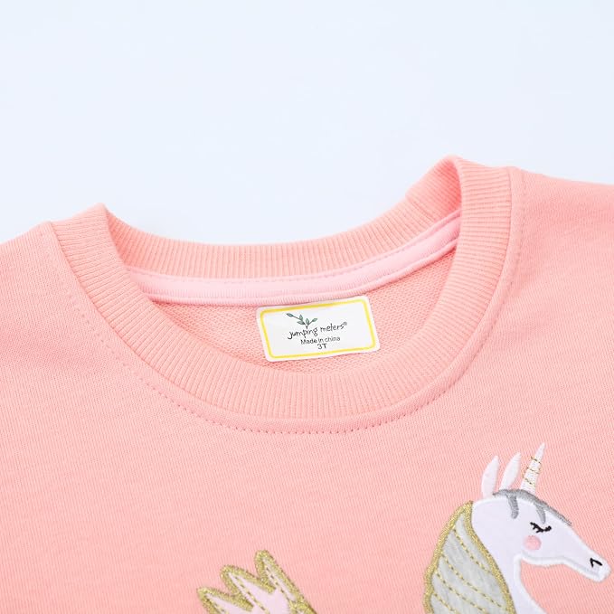 RETSUGO Toddler Baby Girls Sweatshirts Casual Pullover Crewneck Winter Long - Image 3
