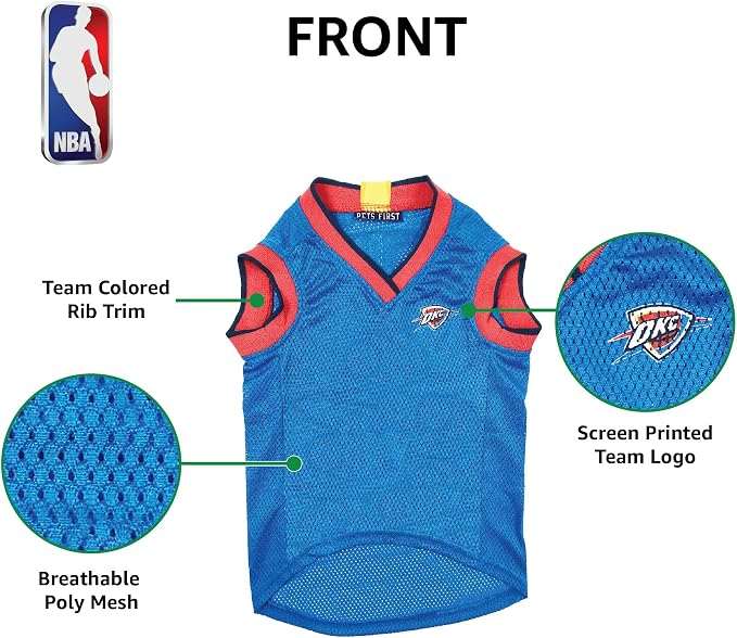 NBA OKLAHOMA CITY THUNDER DOG Jersey, Small - Image 6