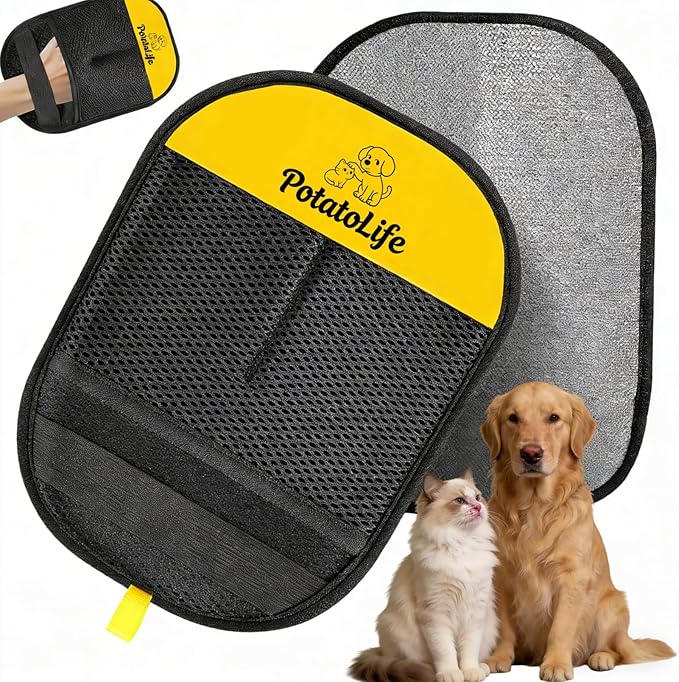 PotatoLife Pet Hair Removal Glove Upgraded Reusable Electrostatic Washable Fur by PotatoLife