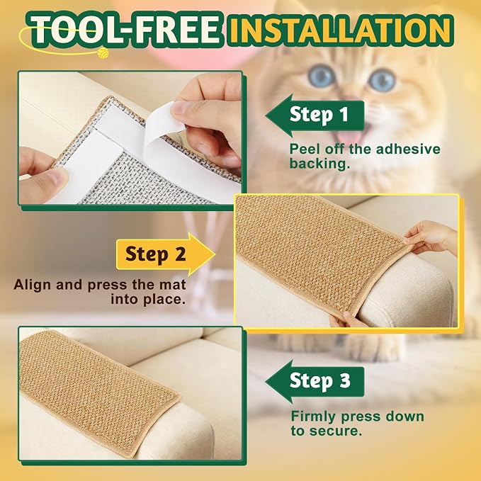 Door Protector from Cat Scratching 19.6" x 7.8" Cat Wall Corner Scratcher - Image 6