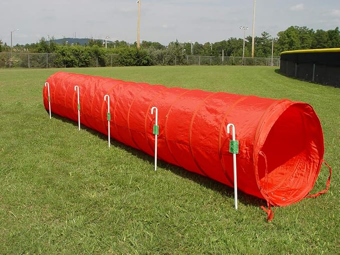 14' Dog Agility Tunnel with Stakes by Unknown