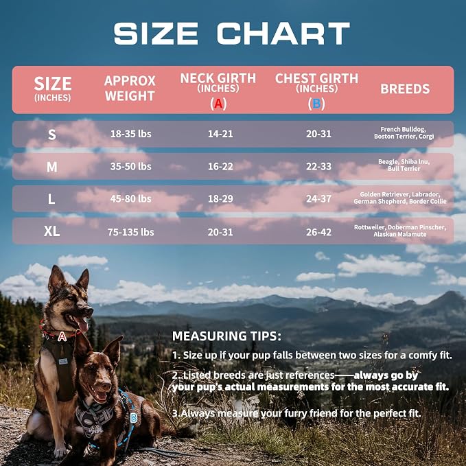 AUROTH Tactical Dog Harness for Small Medium Large Dogs No Pull Adjustable Pet - Image 8