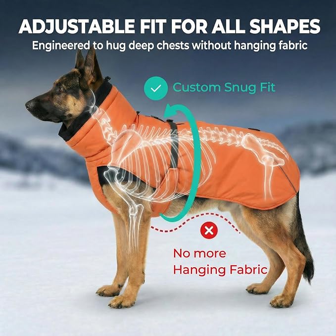 Dog Winter Coat, Warm Puffer Jacket - Image 5
