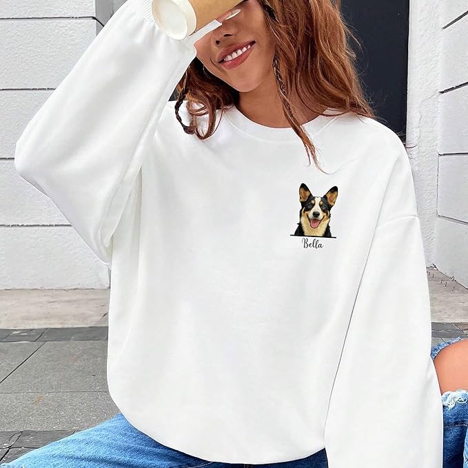 Custom Pet Portrait Hoodie and Sweatshirt - Image 3