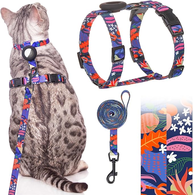 SCENEREAL Cat Harness and Leash Set Escape Proof by SCENEREAL