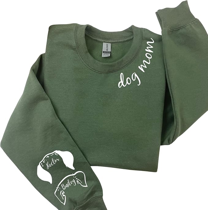 moonloom Dog Mom Sweatshirt, Animal Lover Gift, Custom crewneck by Moonloom