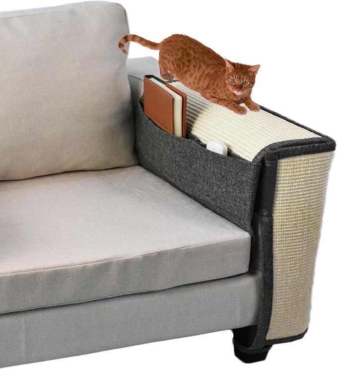 Upgraded Cat Scratch Sisal Sofa Protector, Furniture Couch Protector from Cat by Oroonoko