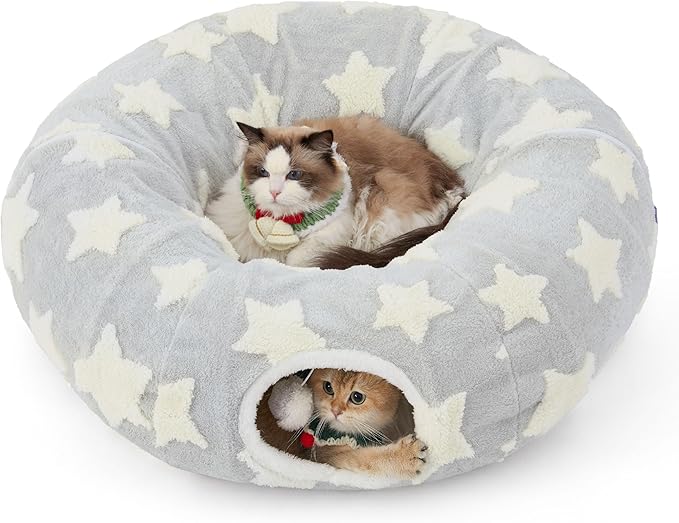 Lesure Cat Tunnel Bed for Indoor Cats by Lesure