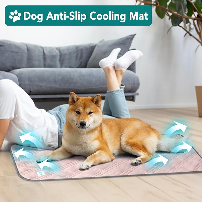 PetAmi Waterproof Cooling Mat for Dog, Premium Pet Cooling Blanket for Bed Crate - Image 4
