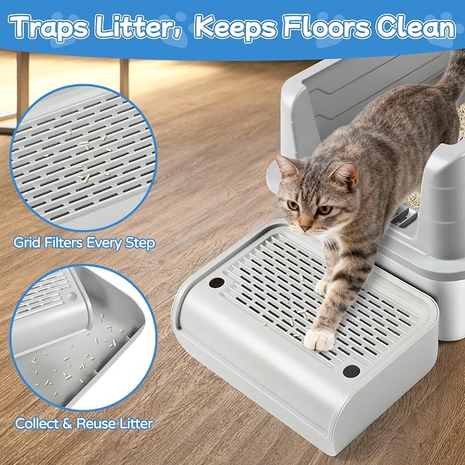 Kalolary 2PCS Litter Box Ramp, Cat Steps/Stair - Image 3