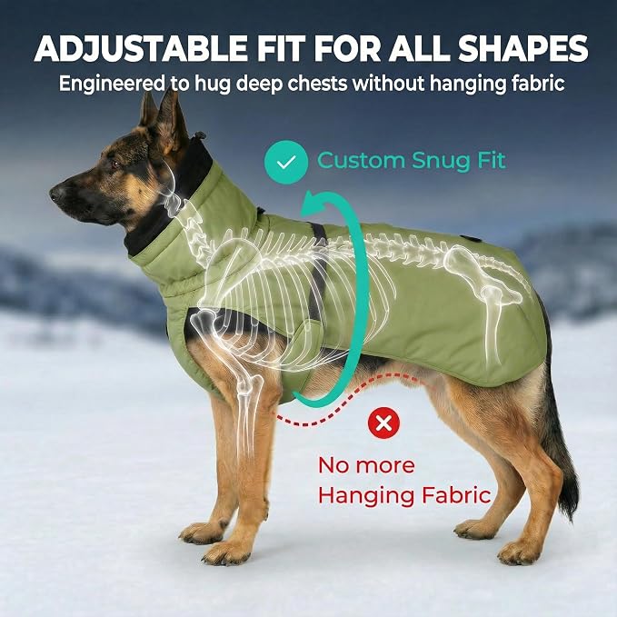 Dog Winter Coat, Warm Puffer Jacket - Image 5