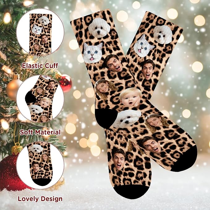 Artsadd Custom Pajamas for Women Men Family, Personalized Face Pjs Pajama Pants - Image 5