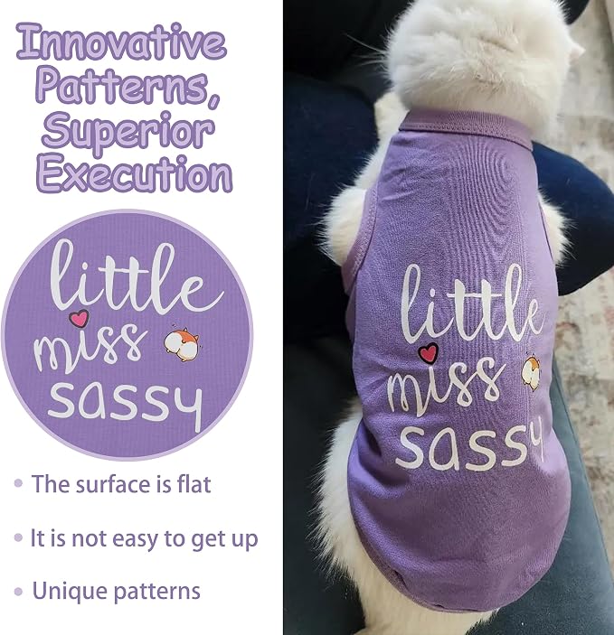 Paiaite Dog Clothes Fashionable Sleeveless Pet Vest: 'Little Miss Sassy' - Image 6