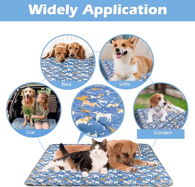Dog Cooling Mat, Cat Self Cool Ice Pad, Lightweight Pet Cooling Pads Blanket - Image 2