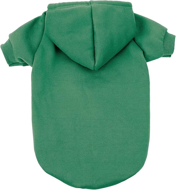 Green Dog Hoodie, Dog Clothes for Medium Dogs, Fleece Pet Sweater - Image 6