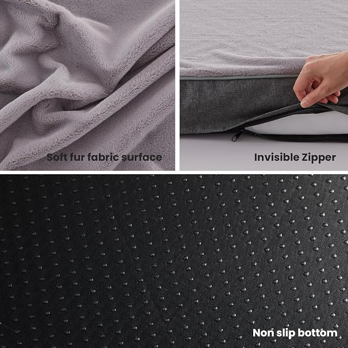 Cooling Dog Beds for Large Dogs, Orthopedic Memory Foam Dog Bed, Large Pet Beds - Image 6