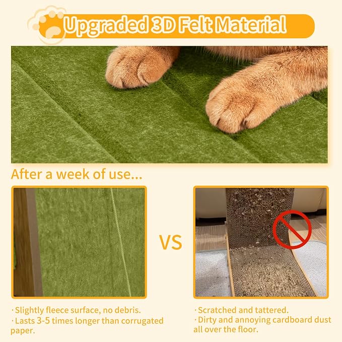 Cat Scratch Pad Felt Cat Scratcher - Image 2