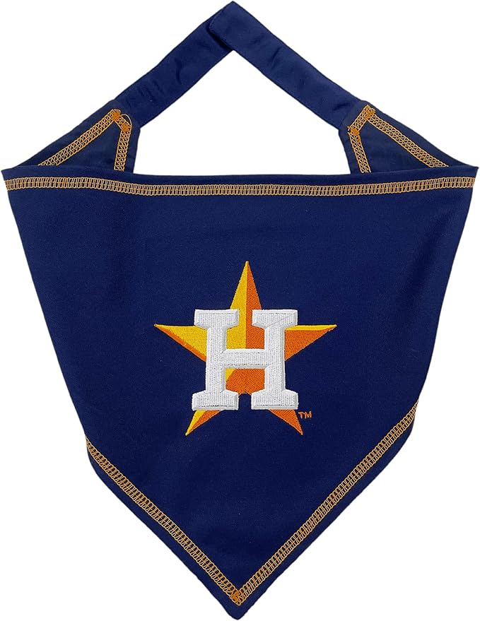 Pets First MLB Houston Astros TIE Bandana, Large/X-Large. Dog Bandana Scarf Bib by PETSFIRST