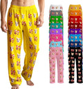 Custom Pajama Pants for Women Men, Personalized 67 Name Photo PJ Family Six by Artsadd