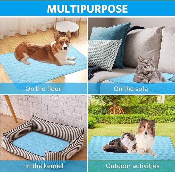 Mannice Pet Cooling Mat, 27.5 x 39.0 in, No Water or Electricity Needed - Image 5