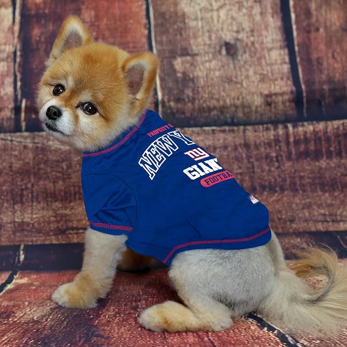 NFL New York Giants Dog T-shirt Large. - Image 2
