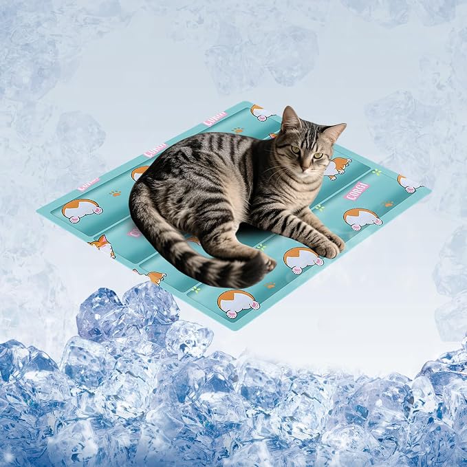 Dog Cooling Mat, Cooling Mat for Dogs & Cat, Provides Instant Relief for Small by Unknown