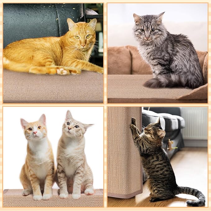 Newwiee 2 Pcs Cat Scratch Furniture Protector Mat Sofa Couch Protector - Image 7