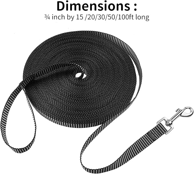 Hi Kiss Dog/Puppy Obedience Recall Training Agility Lead - 15ft 20ft 30ft 50ft - Image 4