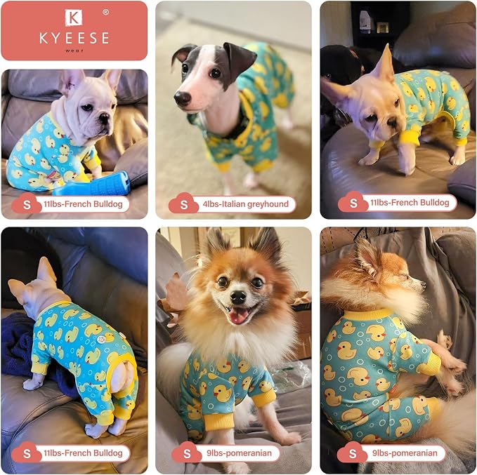 KYEESE Dog Pajamas Soft Dogs Clothes Pet Coat Velvet Dog Pajamas Small Sized - Image 4