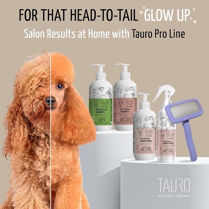 Tauro Pro Line Slicker Brush for Dogs & Cats, Deshedding, Dematting & - Image 8