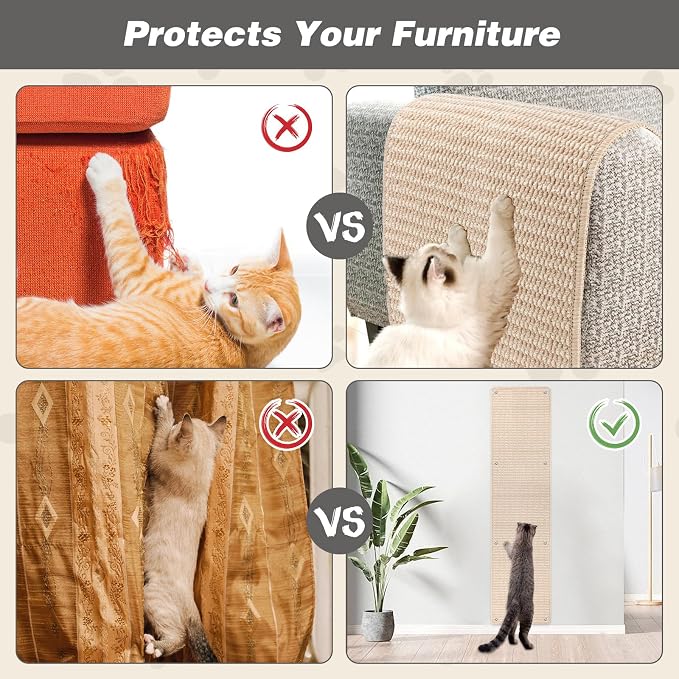 FHTONGE 71x15.8 Thickened Cat Wall Climbing Carpet - Image 4