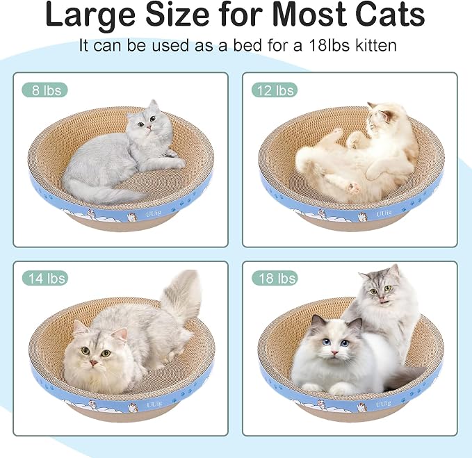 Cat Scratcher, 17.7x17.7 inches Cardboard Cat Scratchers - Image 6