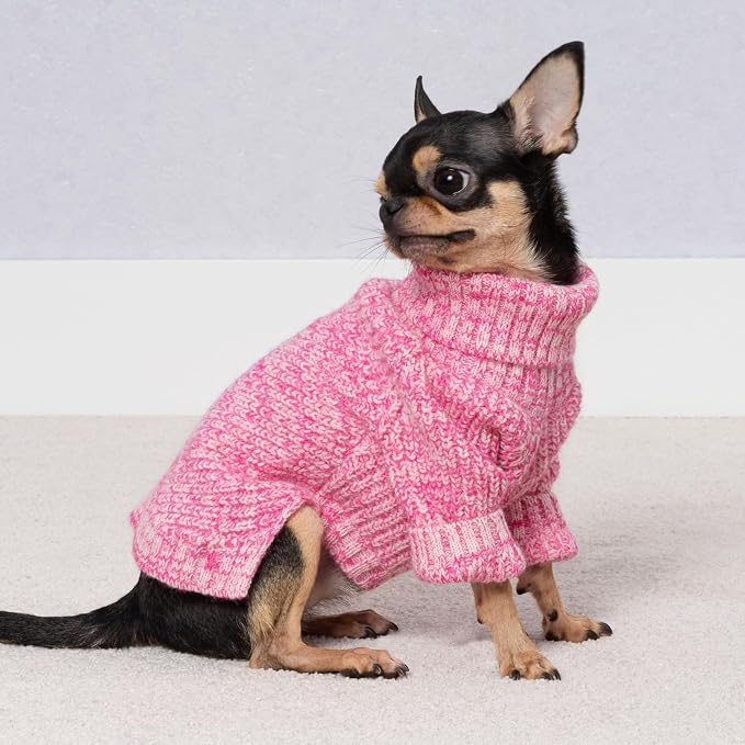 Fitwarm Knitted Turtleneck Dog Sweater, Cozy Dog Winter Clothes - Image 3