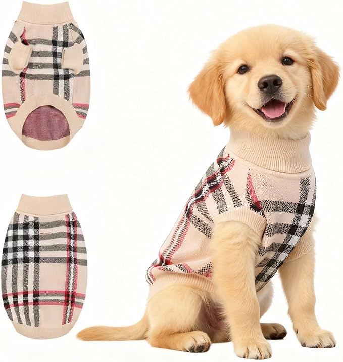 Small/Medium Dog Sweater, Warm Dog Winter Coat w/Sleeves, Comfortable High Neck by H%C3%B3P%C3%AAng-i%C3%BA