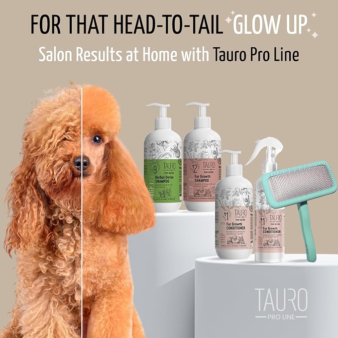 Tauro Pro Line Slicker Brush for Dogs & Cats, Deshedding, Dematting & - Image 8