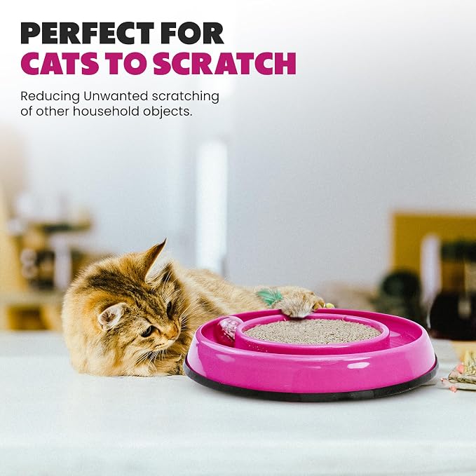 SPOT Rockin’ Cat Scratcher Toy – Interactive LED Light-Up Ball Cat Toy - Image 10