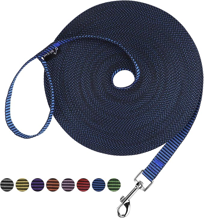 Hi Kiss Dog/Puppy Obedience Recall Training Agility Lead - 15ft 20ft 30ft 50ft by Hi+Kiss