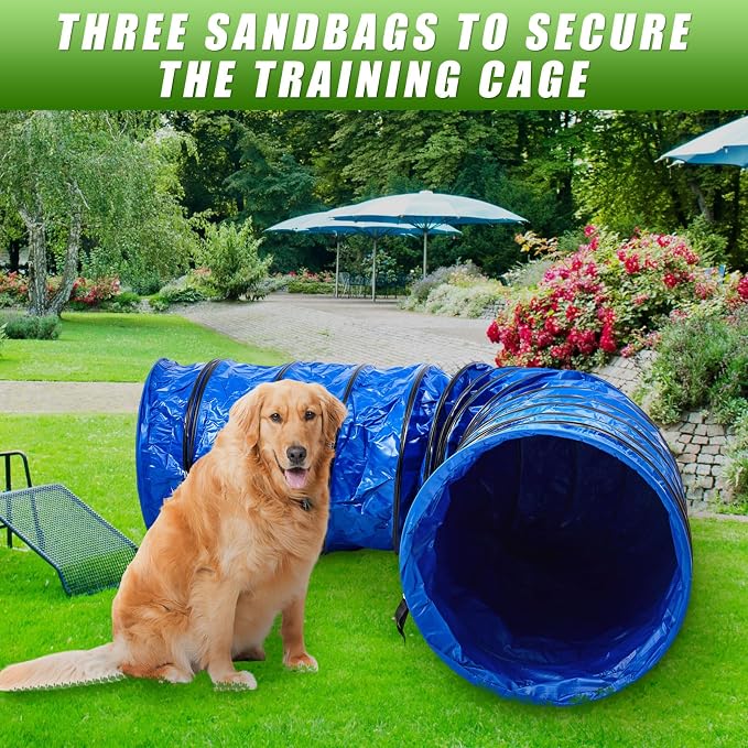 24 in 10 Foot PVC Dog Agility Tunnel - Image 6