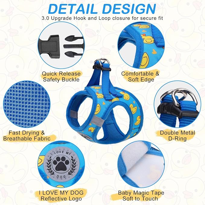 BEAUTYZOO Step in Dog Harness and Leash Set, Reflective Dog Harness No Pull No - Image 5