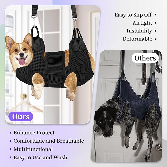 PatiencET Dog Grooming Hammock for Small Dogs Pet Hammock for Nail Trimming Dog - Image 5