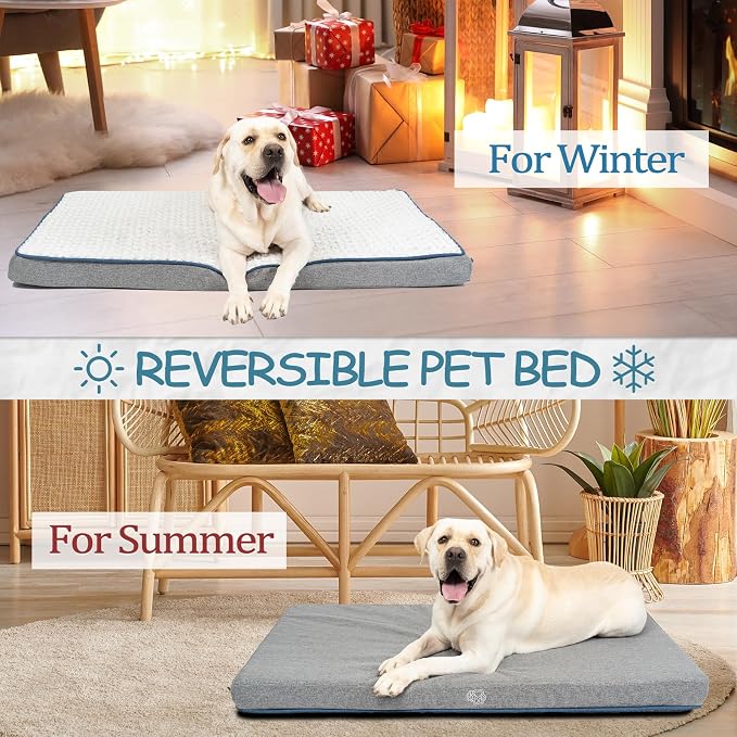 EMPSIGN Reversible Cool and Warm Dog Bed - Image 3