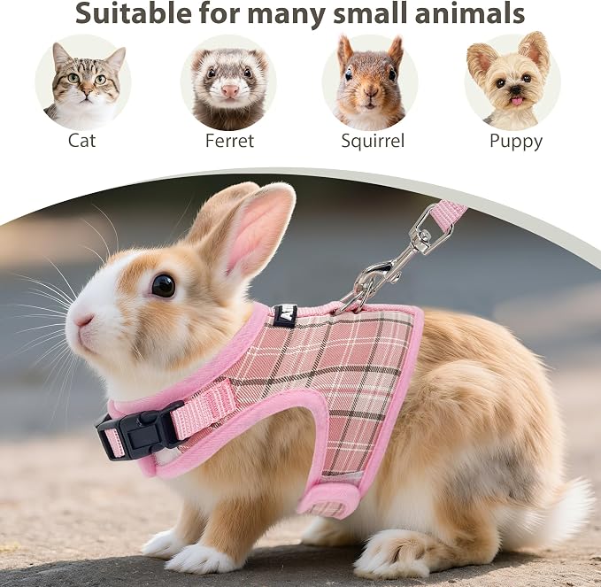 AIITLE Breathable Rabbit Harness and Leash Set - Image 3