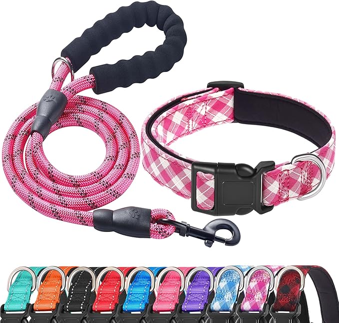 Reflective Dog Collar Padded by ladoogo