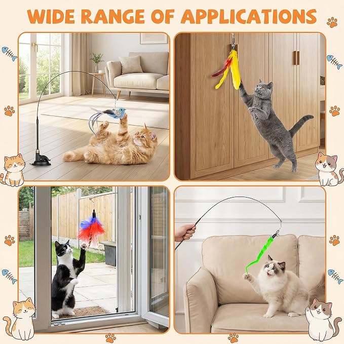 Interactive Cat Feather Toy - Image 3