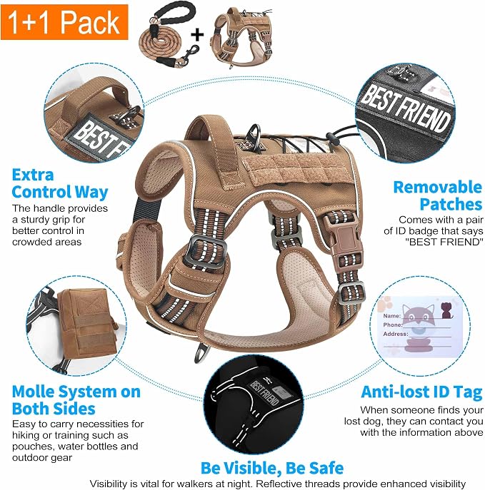 Heavy Duty Tactical Dog Harness - Image 4
