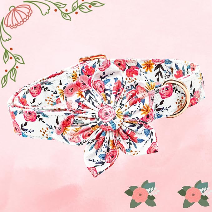 Lionheart glory Dog Collar Flowers Collar Floral Dog Collar - Image 3
