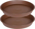 2 Pack of 14 inch Plant Saucer, Heavy Duty Round Plant Trays by Bleuhome