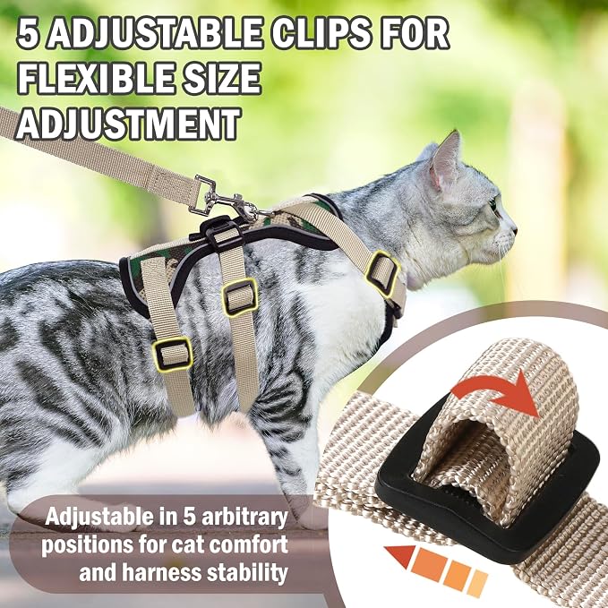 PUPTECK Cat Harness and Leash Set Escape Proof - Image 4