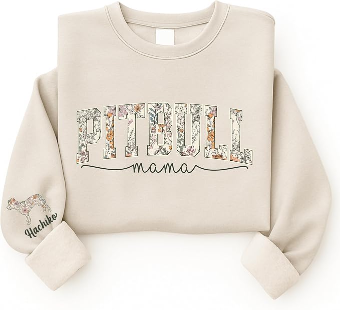 Personalized Dog Mom Sweatshirt, Dog Lover Crewneck, Gift Idea - Image 4